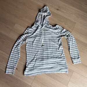 Striped Gray Women's Hoodie